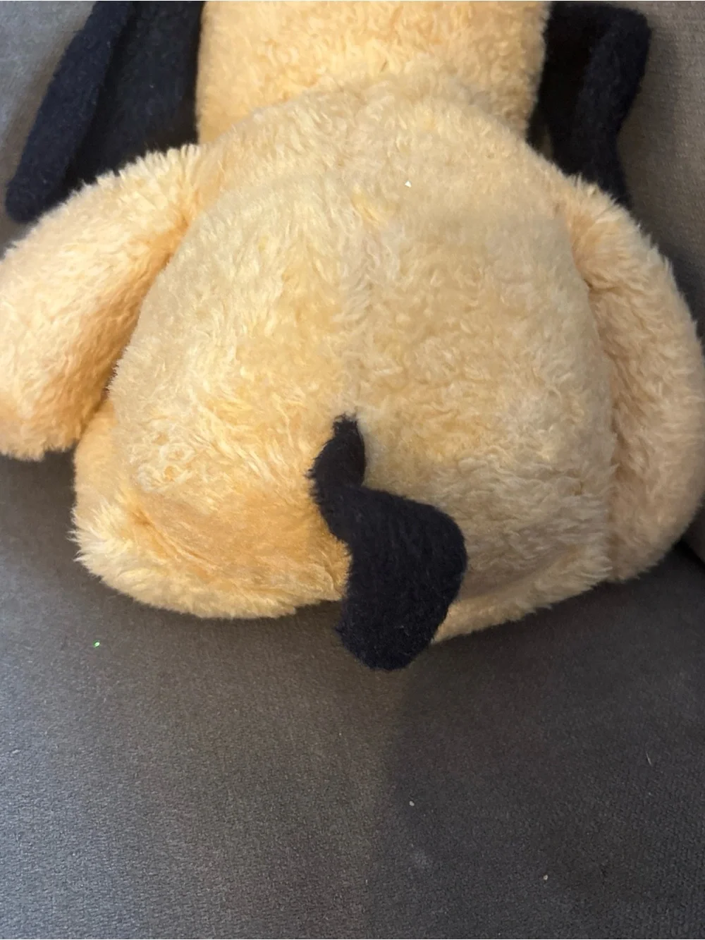 Plush Dog Toy - Yellow and Black Plush Pet Toy Henry Vintage
